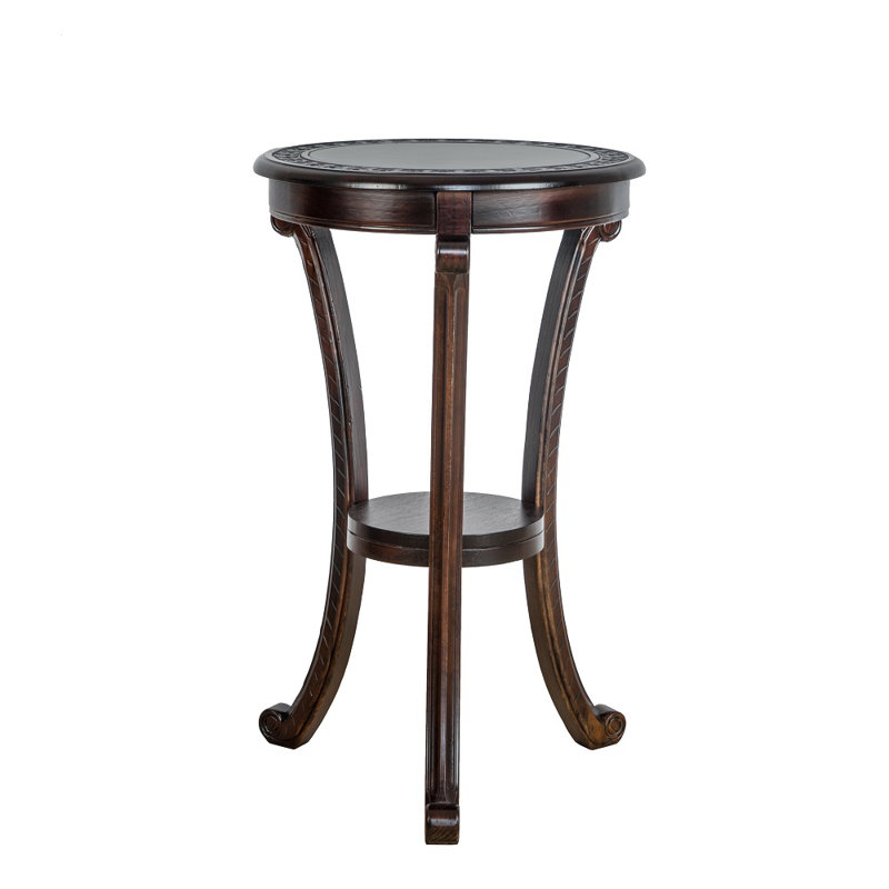 Needham Solid Wood End Table, Mahogany, 36" H x 17.5" W x 17.5" D