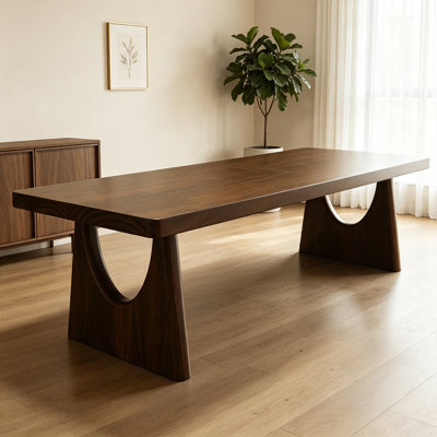 Modern Rectangle Simple Solid Wood Dining Table