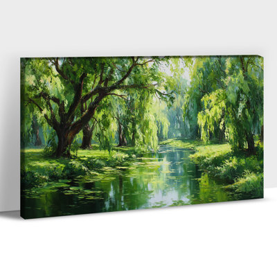 Grande toile murale, paysage printanier, impressions sur toile, chalet de montagne avec fleurs sauvages, affiche de peinture de verdure rustique pour chambre à coucher, salon, décor de ferme prêt à être accroché, 24 po x 36 po