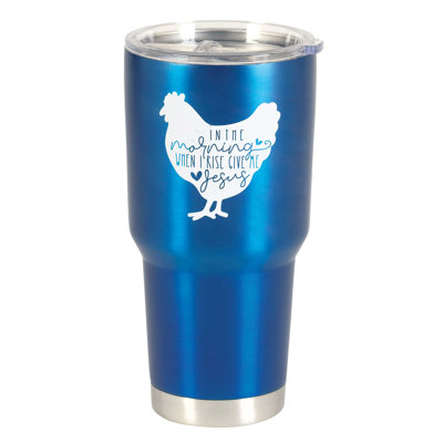 Dicksons Inc 30oz. Double Wall Insulated Stainless Steel Travel Tumbler