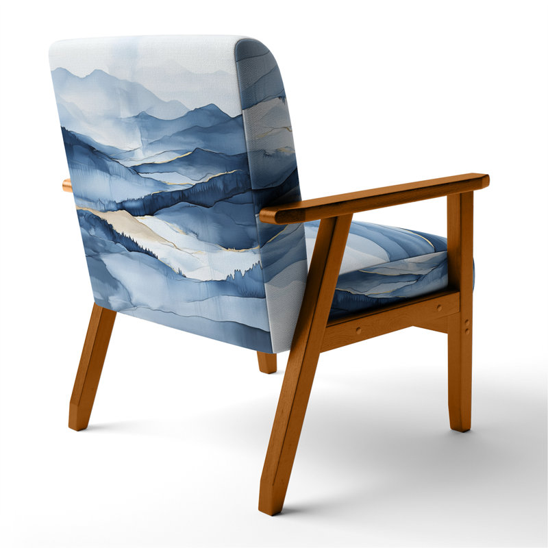 Chaise d'appoint Mountain, Brown Square Arms