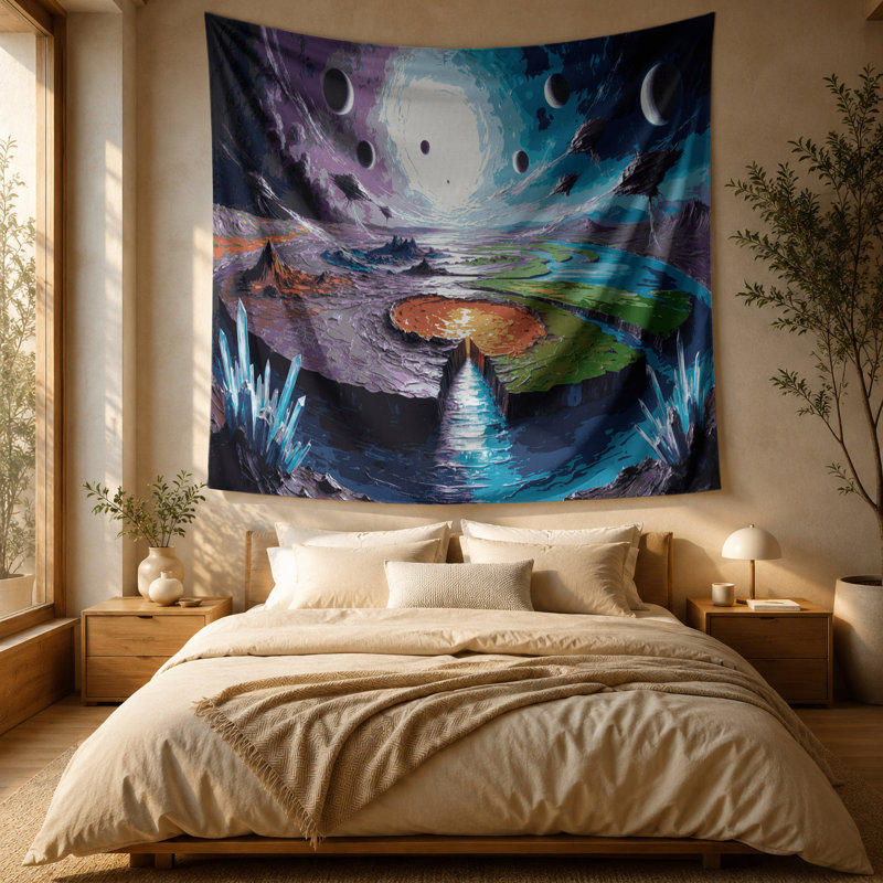 Tapisserie murale «Sci Fi Terraforming», 88 po x 104 po