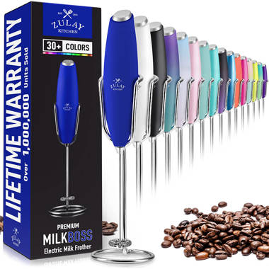 Ozeri Deluxe Stainless Steel Handheld Milk Frother with Stand and