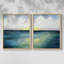 Impression encadrée Sherbet Sunset Diptych I-Premium - prête à être accrochée - aucun clou requis - aucun clou requis-1492298142-1492298117