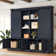 Multifunctional Entryway Cabinet With Sliding Rails, Tree-Shaped Design, Storage Unit