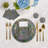 Succulents Floating Cotton Sateen Dinner Napkins-124988548