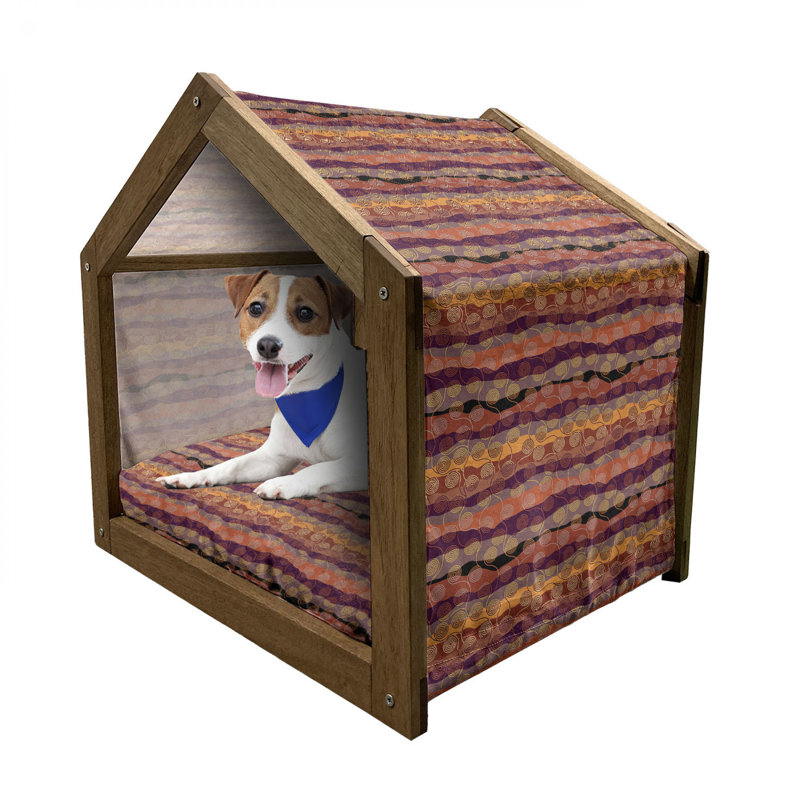 Niche pour chien en bois, H 32,28 po x l 39,37 po x P 28,35 po