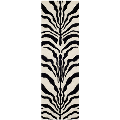 Schell Animal Print Wool Area Rug