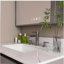 Comptoir de meuble-lavabo en marbre de 37 po, comptoir blanc avec 3 trous de robinet pré-percés, comptoir de salle de bain avec lavabo central rectangulaire encastré et dosseret de 4 po de hauteur, Bianco Carrara Venato