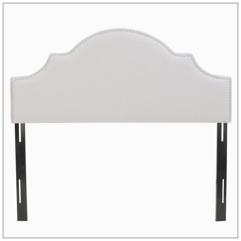 Danni-Leigh Upholstered Headboard, Light Gray, Full/Queen