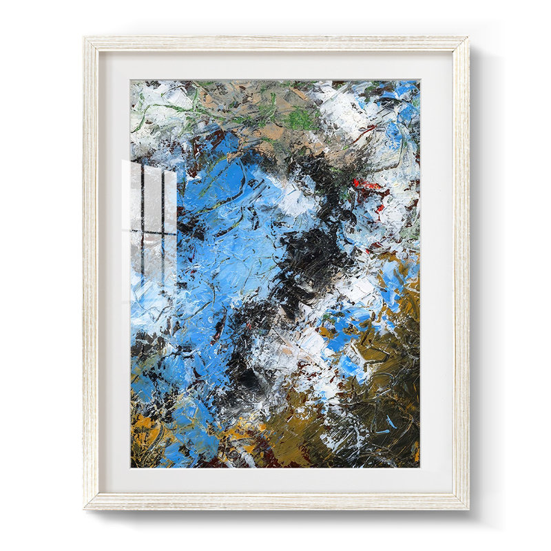 Natural Earth I -Framed Print, 28.5" H x 20.5" W, White