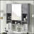 Modern 35'' X 28'' Modern Wall Mounted Bathroom Storage Cabinet, Bathroom Wall Cabinet With Mirror, Medicine Cabinet With Towels Bar-1805880867
