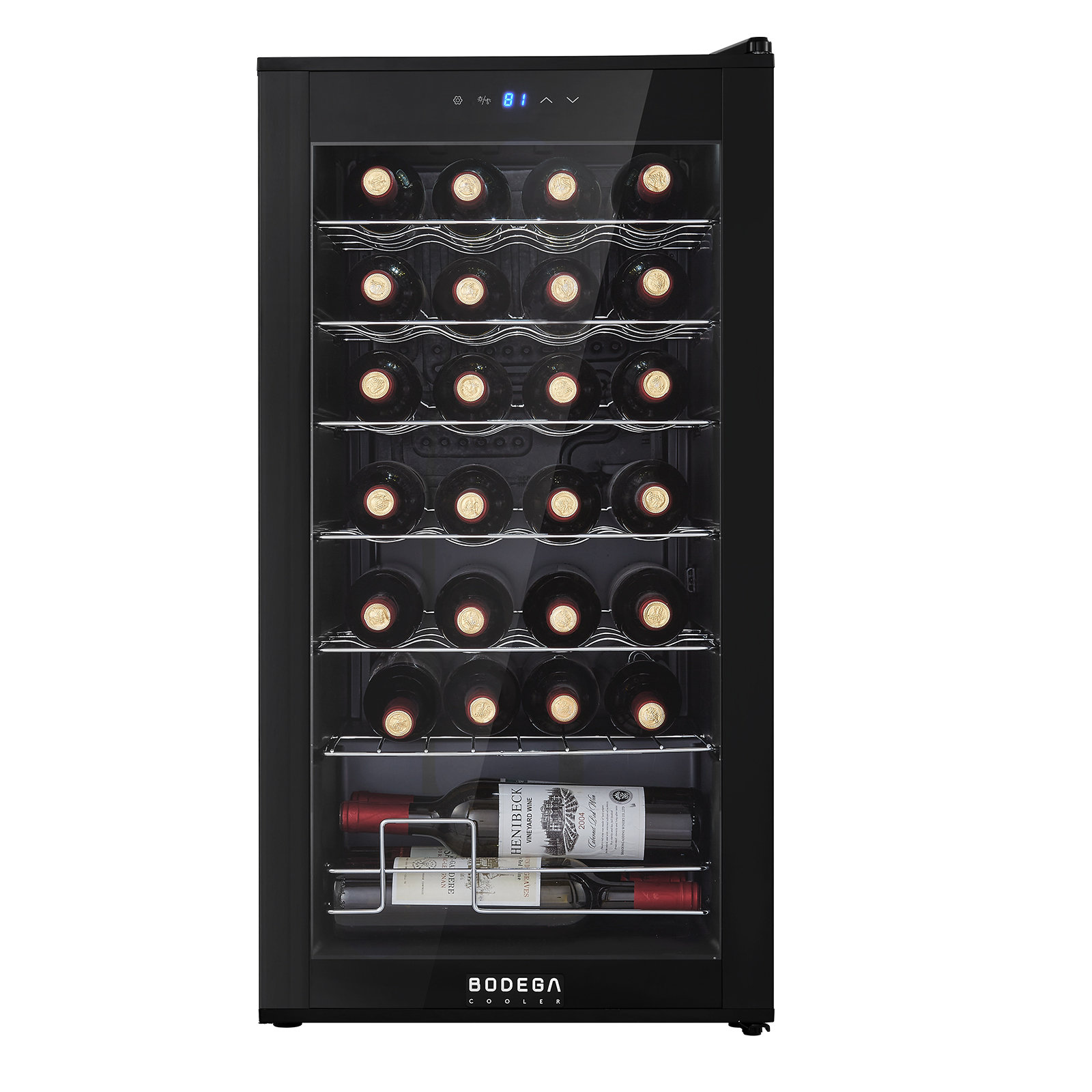28 Bottle Wine Refrigerator  Quiet Freestanding Mini Fridge For Red, White, And Sparkling Wines, Digital Thermostat, Ideal For Home, Kitchen, Or Bedr | Fridge.com