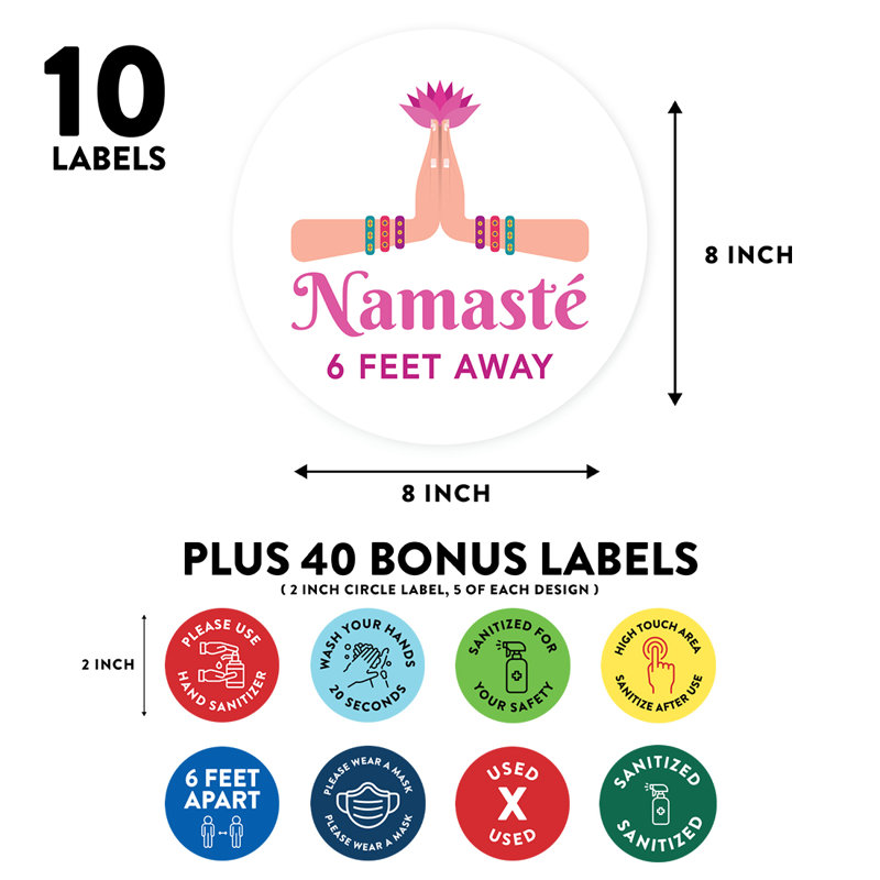 Adhésif décoratif 6 pieds Namaste