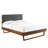 Bridgette Wood Platform Bed with Angular Frame-318441815-318389480