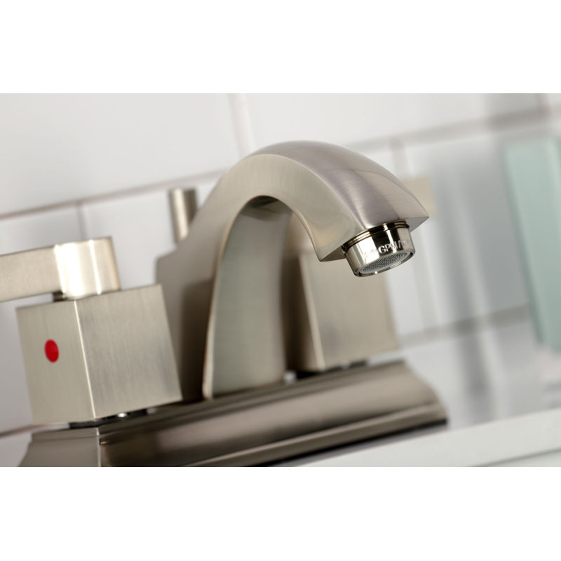 Meridian Centerset Bathroom Faucet with Drain Assembly, Brushed Nickel