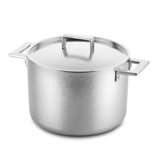 Mepra Deep Pot with Lid Attiva Pewter Stainless Steel