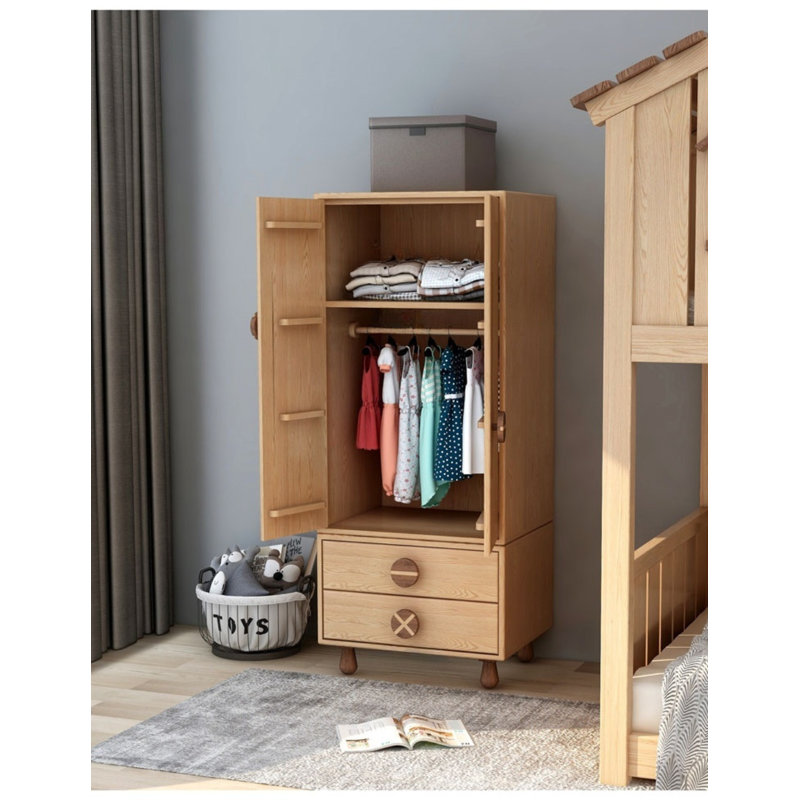 Simple And Interesting Wardrobe, 66.93" H x 27.56" W x 21.65" D