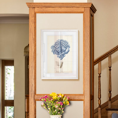 " Antique Coral In Navy II " by Paul Cezanne