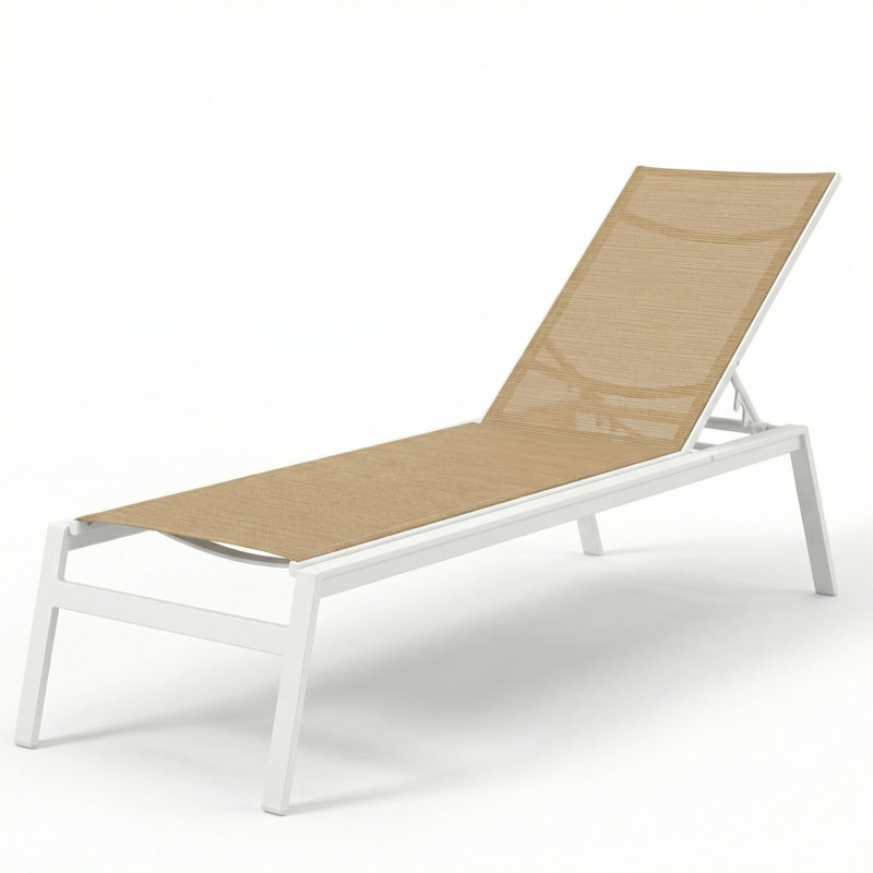  Skyway Chaise, Destiny Sand II Sling/River White