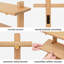 Tablettes murales en bois massif Francis-1852465357