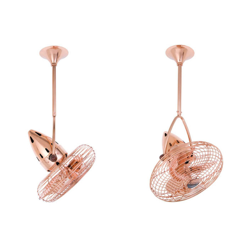 13" Jarold 3 Blade Ceiling Fan, Polished Copper