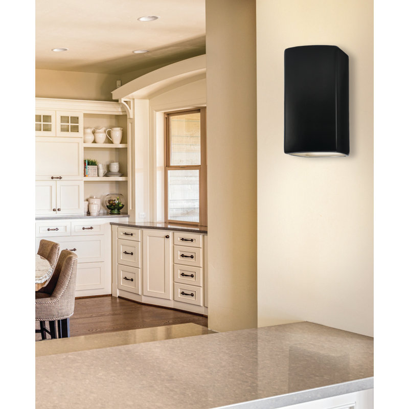 LED Outdoor Flush Mount, Adobe, 9.5" H x 5.25" W x 4.5" D, LED