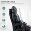 Chaise de bureau rembourrée à dossier haut avec repose-pieds-131913367
