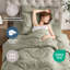 Ensemble d'édredon plissé avec draps Bed-in-a-Bag-103134072-103134060
