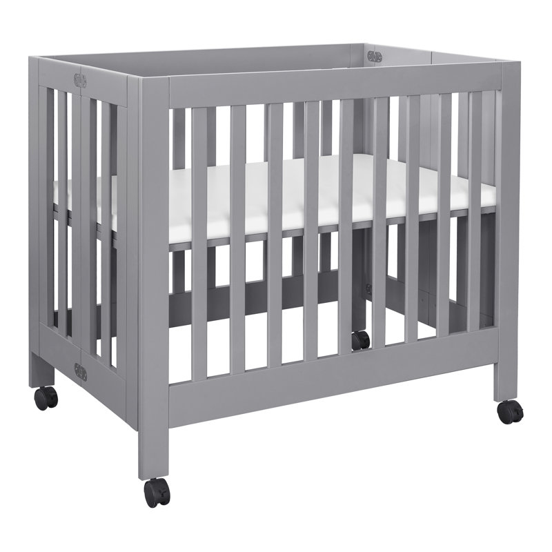 Origami Mini Portable Crib, Gray