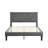 Upholstered Full Size Bed Frame With Headboard - Vigorous Wood Slat Assembly Mattress Foundation No Box Spring Gray Effortless Detected Resilient Aggregation Found