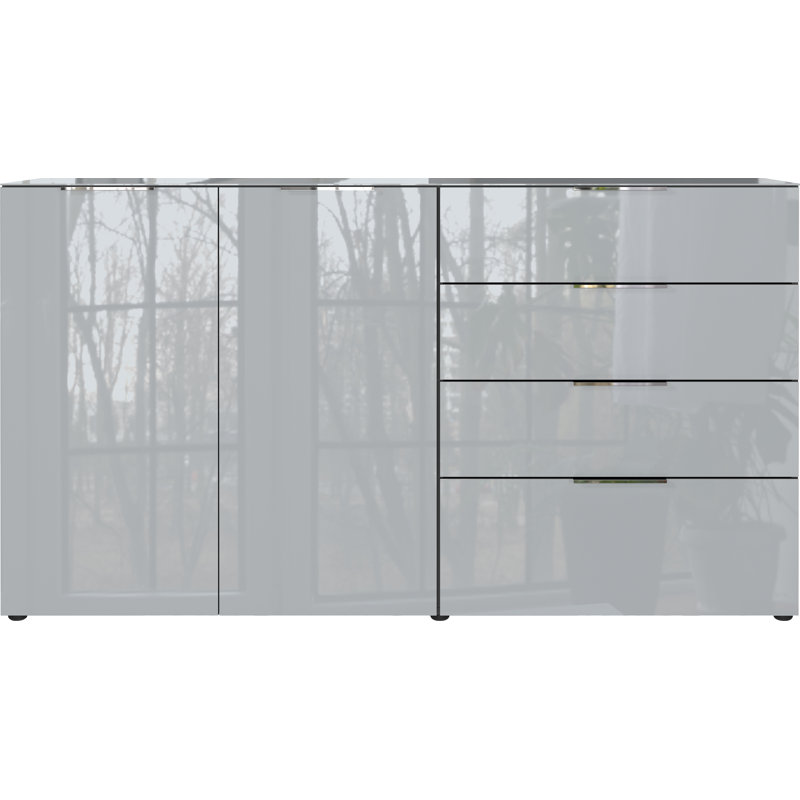 Abbygail 184cm Sideboard, Graphite/Silver Grey