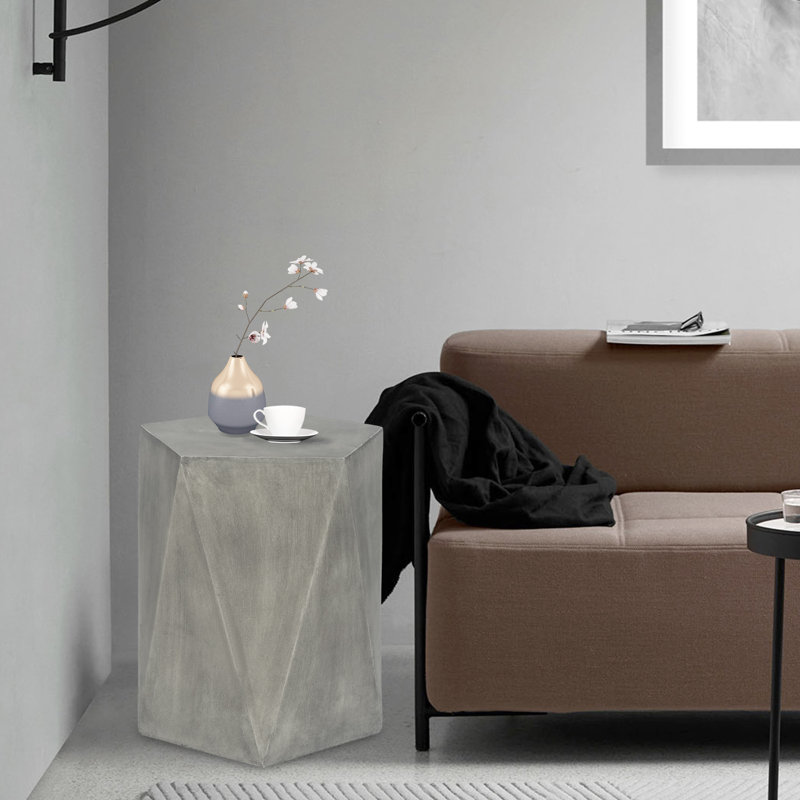 Table d'appoint Oneeda, Gris