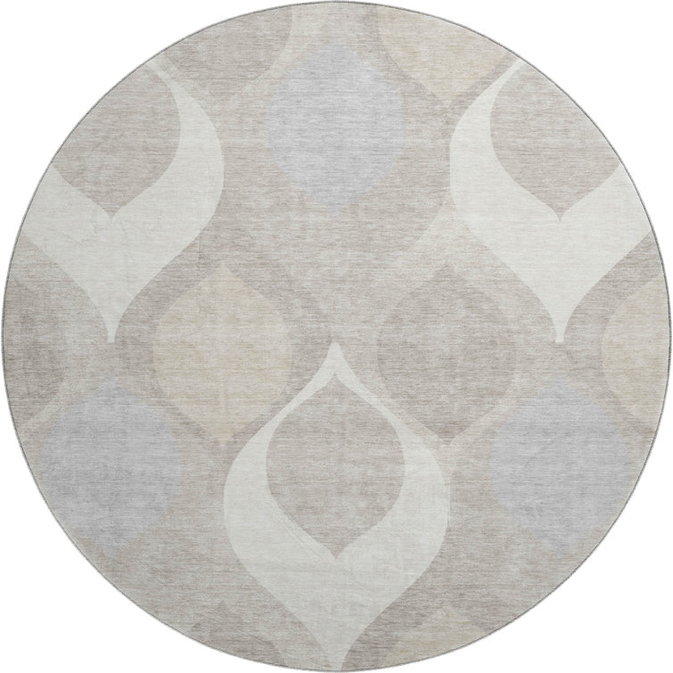 Premium Machine Washable Lisse Ivory Rug