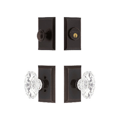 Nostalgic Warehouse Studio Entry Set with Chateau Crystal Knob