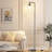Floor Lamps For Living Room - Industrial Standing Lamp With Glass Shade, Modern Floor Lamp With Led Bulbs-1033959330-1033959348