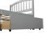 Base de lit plateforme simple avec deux tiroirs et tête de lit-2071830124