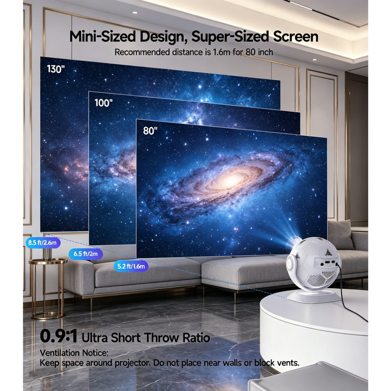 ELEP Home Theatre Projector Projector