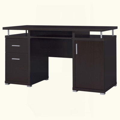 Bureau d'ordinateur à 2 tiroirs