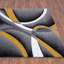 Tapis d'intérieur jaune / gris tissé à la machine Arsenovic-21226536