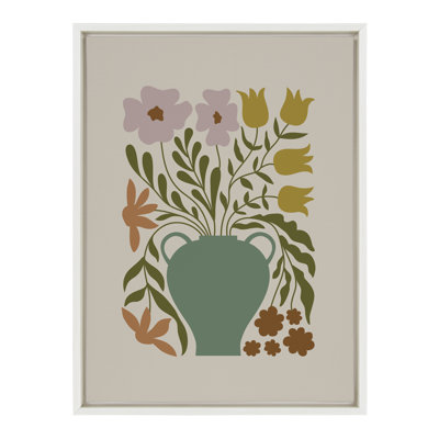 Reproduction d'art sur toile encadrée multicolore multicolore par Creative Bunch Studio