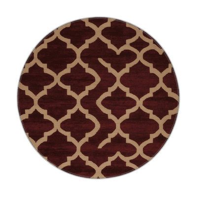 Tapis brun intérieur et extérieur Trellis