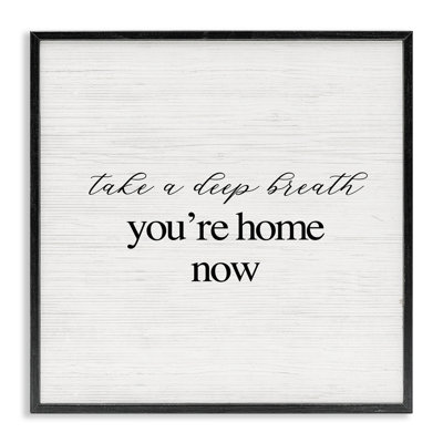 Home Now Minimal Phrase Giclee Art by Daphne Polselli