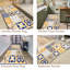  Paillasson antidérapant pour intérieur et extérieur, carrelage floral méditerranéen, 24 po x 36 po-71734614-71734618