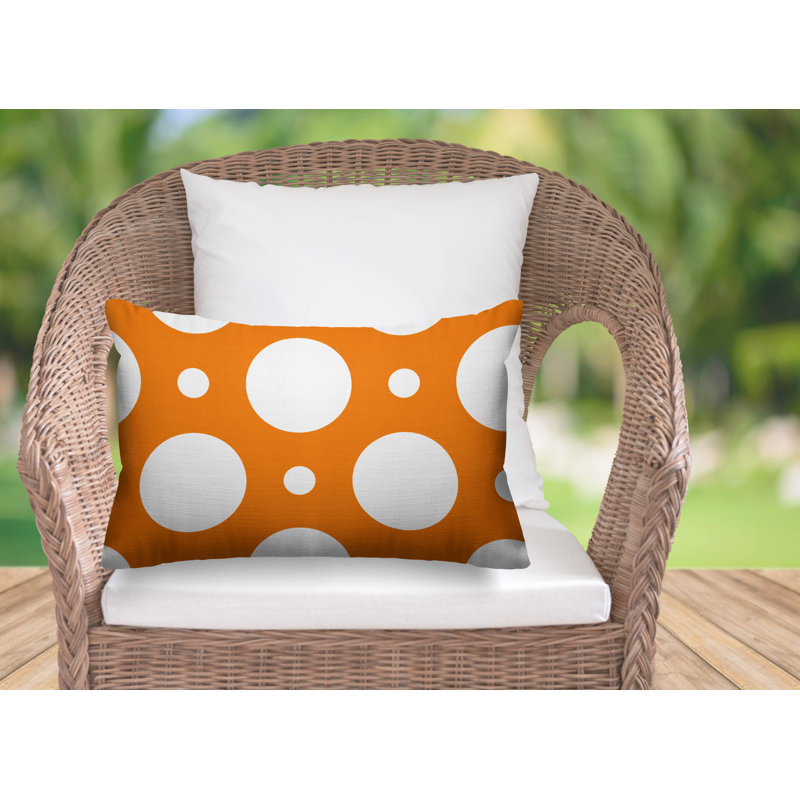 Housse et insert de coussin rectangulaire d'extérieur Fisk, Orange