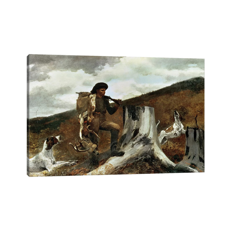 The Hunter And His Dogs, 1891 by Winslow Homer - Gallery-Wrapped Canvas Giclée on Canvas, Canvas