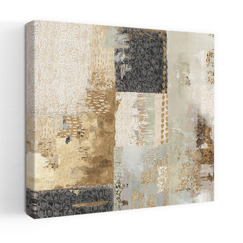 Bare I Abstract Geometric Modern Art, 36" H x 36" W
