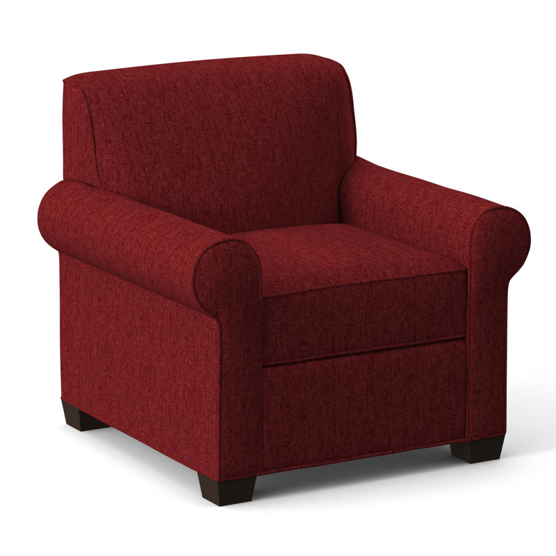 Fauteuil de 34 po de largeur Finn, Rouge cerise Dorset, Cafelle