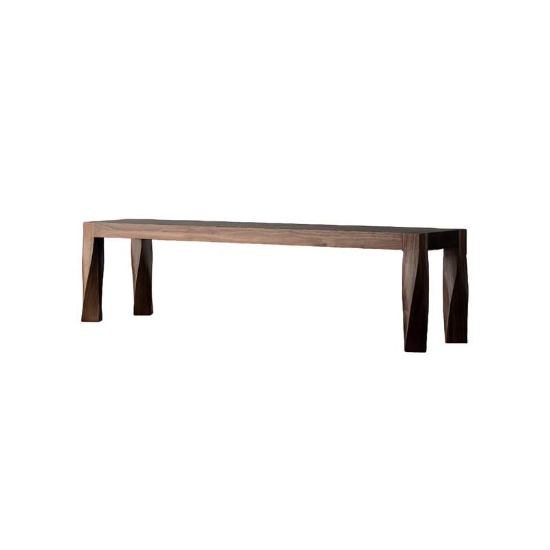 Solid Wood Bench, 17.71" H x 70.86" W x 14.96" D