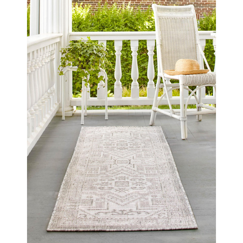 Arletha Performance Southwestern Indoor / Outdoor Rug, Runner 2' x 6'